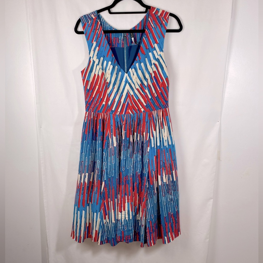 Plenty By Tracy Reese Fit & Flare V-neck Dress 6